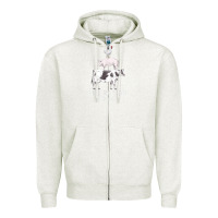 Oatmeal Heather liberation to all vegan vegetarian food animal love Zipper Hoodie - PixelWave