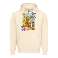 Sandshell St Michael the Archangel - Protector Catholic Church Angel Zipper Hoodie - PixelWave