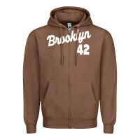 Chestnut brooklyn 42 Zipper Hoodie - PixelWave
