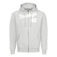Dove Grey brooklyn 42 Zipper Hoodie - PixelWave
