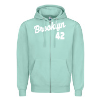 Seafoam brooklyn 42 Zipper Hoodie - PixelWave