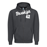 Smoke brooklyn 42 Zipper Hoodie - PixelWave