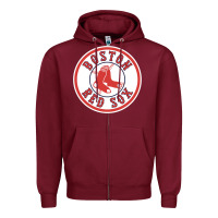 Burgundy Boston R e d S o x Zipper Hoodie - Craftify