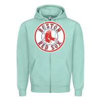 Seafoam Boston R e d S o x Zipper Hoodie - Craftify