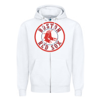 White Boston R e d S o x Zipper Hoodie - Craftify