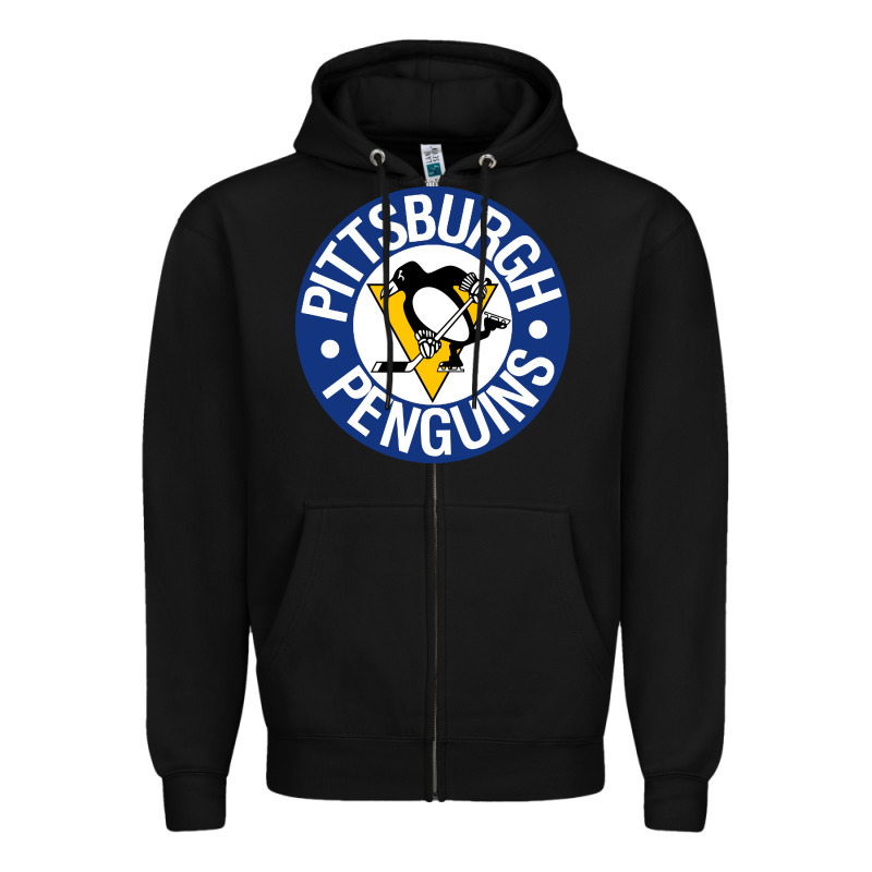 Penguins Player Sky Zipper Hoodie by Craftify | Teevron