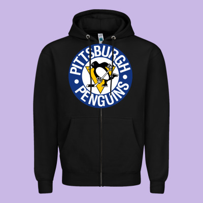 Penguins Player Sky Zipper Hoodie Designed By Craftify
