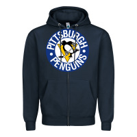 Navy penguins player sky Zipper Hoodie - Craftify