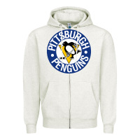 Oatmeal Heather penguins player sky Zipper Hoodie - Craftify