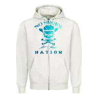 Oatmeal Heather kenny chesney no shoes nation Zipper Hoodie - Craftify