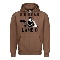 Chestnut get out of my yard lame o the burbs quote the burbs Zipper Hoodie - Craftify