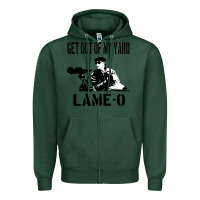 Sports Green get out of my yard lame o the burbs quote the burbs Zipper Hoodie - Craftify