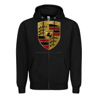 Black .Porches new Zipper Hoodie - Craftify