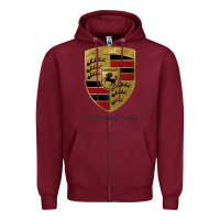 Burgundy .Porches new Zipper Hoodie - Craftify