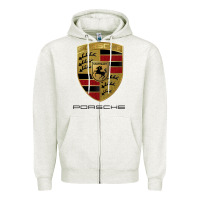 Oatmeal Heather .Porches new Zipper Hoodie - Craftify