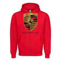 Red .Porches new Zipper Hoodie - Craftify