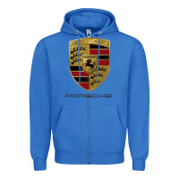 True Royal .Porches new Zipper Hoodie - Craftify
