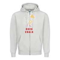 Dove Grey Vintage jayhawk ku Zipper Hoodie - Craftify