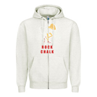 Oatmeal Heather Vintage jayhawk ku Zipper Hoodie - Craftify