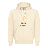 Sandshell Vintage jayhawk ku Zipper Hoodie - Craftify