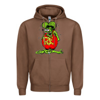 Chestnut Official Rat Fink Original Merchandise 1 Zipper Hoodie - Craftify