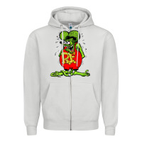 Dove Grey Official Rat Fink Original Merchandise 1 Zipper Hoodie - Craftify