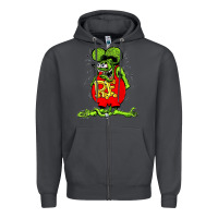 Smoke Official Rat Fink Original Merchandise 1 Zipper Hoodie - Craftify
