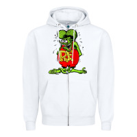 White Official Rat Fink Original Merchandise 1 Zipper Hoodie - Craftify