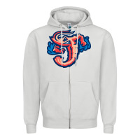 Dove Grey jacksonville jumbo shrimp Zipper Hoodie - Craftify