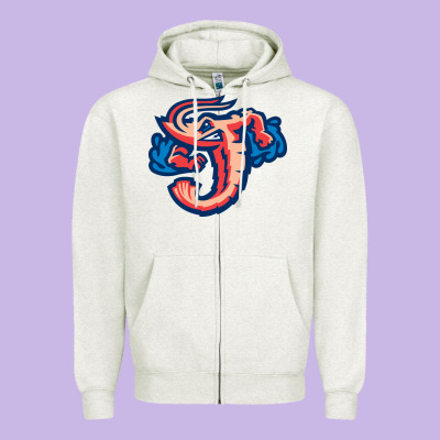 Jacksonville Jumbo Shrimp Zipper Hoodie Designed By Craftify