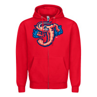 Red jacksonville jumbo shrimp Zipper Hoodie - Craftify