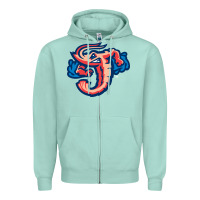 Seafoam jacksonville jumbo shrimp Zipper Hoodie - Craftify