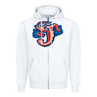 White jacksonville jumbo shrimp Zipper Hoodie - Craftify
