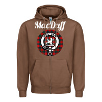Chestnut MacDuff Clan Scottish Name Coat Of Arms Tartan Zipper Hoodie - Craftify