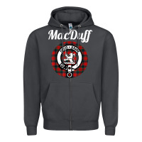 Smoke MacDuff Clan Scottish Name Coat Of Arms Tartan Zipper Hoodie - Craftify