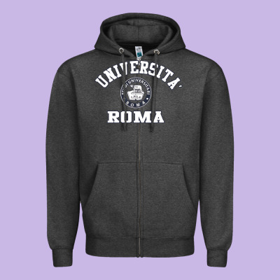 Universita Roma [tb] Zipper Hoodie Designed By Craftify