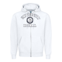 White universita roma [tb] Zipper Hoodie - Craftify
