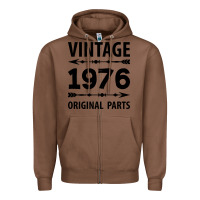 Chestnut VINTAGE 1976 ORIGINAL PARTS Zipper Hoodie - Craftify