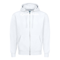 White taylormade Zipper Hoodie - Craftify