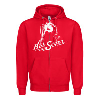 Red seger merchandise Zipper Hoodie - Craftify
