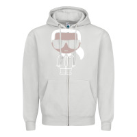 Dove Grey KARLS LAGERFELDS Zipper Hoodie - Craftify
