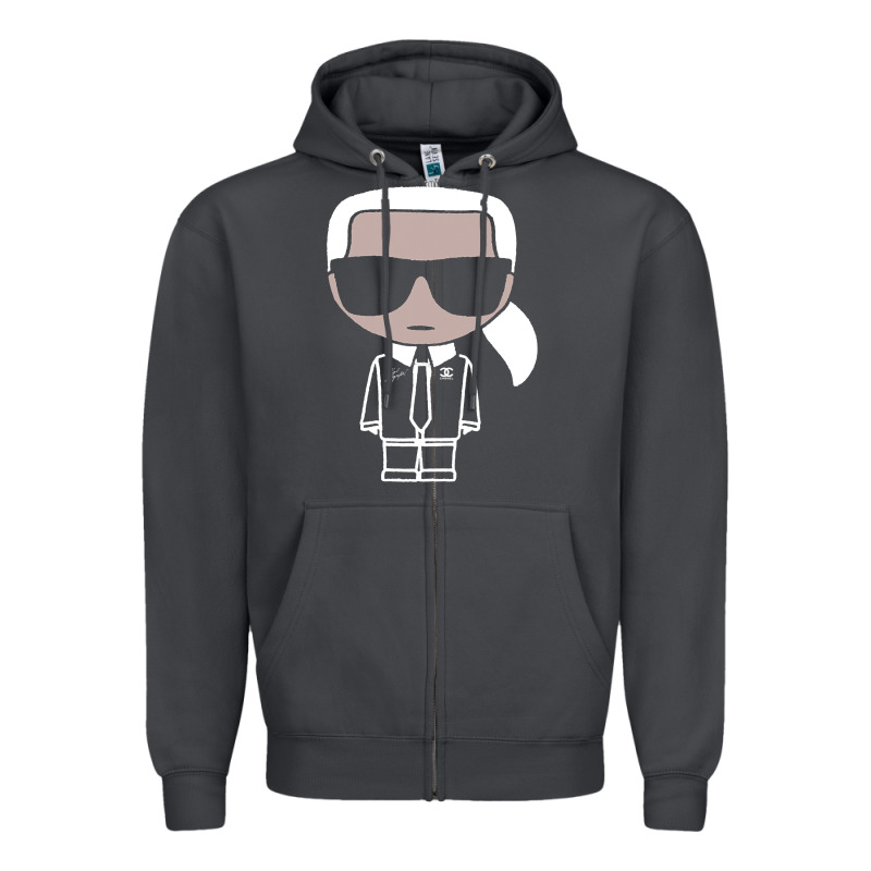 Karls Lagerfelds Zipper Hoodie by Craftify | Teevron