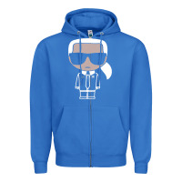 True Royal KARLS LAGERFELDS Zipper Hoodie - Craftify