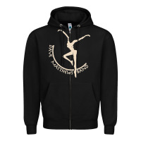 Black dancing pose Zipper Hoodie - Craftify