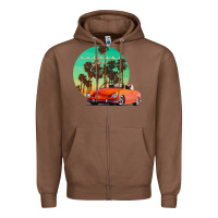 Chestnut karmann ghia sunset palm love quote Zipper Hoodie - Craftify