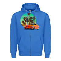 True Royal karmann ghia sunset palm love quote Zipper Hoodie - Craftify