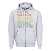 Heather Grey facts matter science matters voting matters liberal democrat t shirt c Zipper Hoodie - Craftify