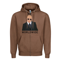 Chestnut Pitbull Mr Worldwide Classic Zipper Hoodie - Craftify