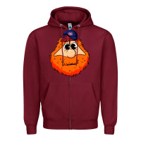 Burgundy youppi! Zipper Hoodie - Craftify