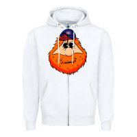 White youppi! Zipper Hoodie - Craftify